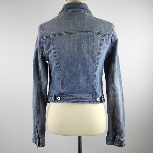 Anthropologie Pilcro and the Letterpress Embellished Denim Jean Jacket M NEW - Picture 6 of 7